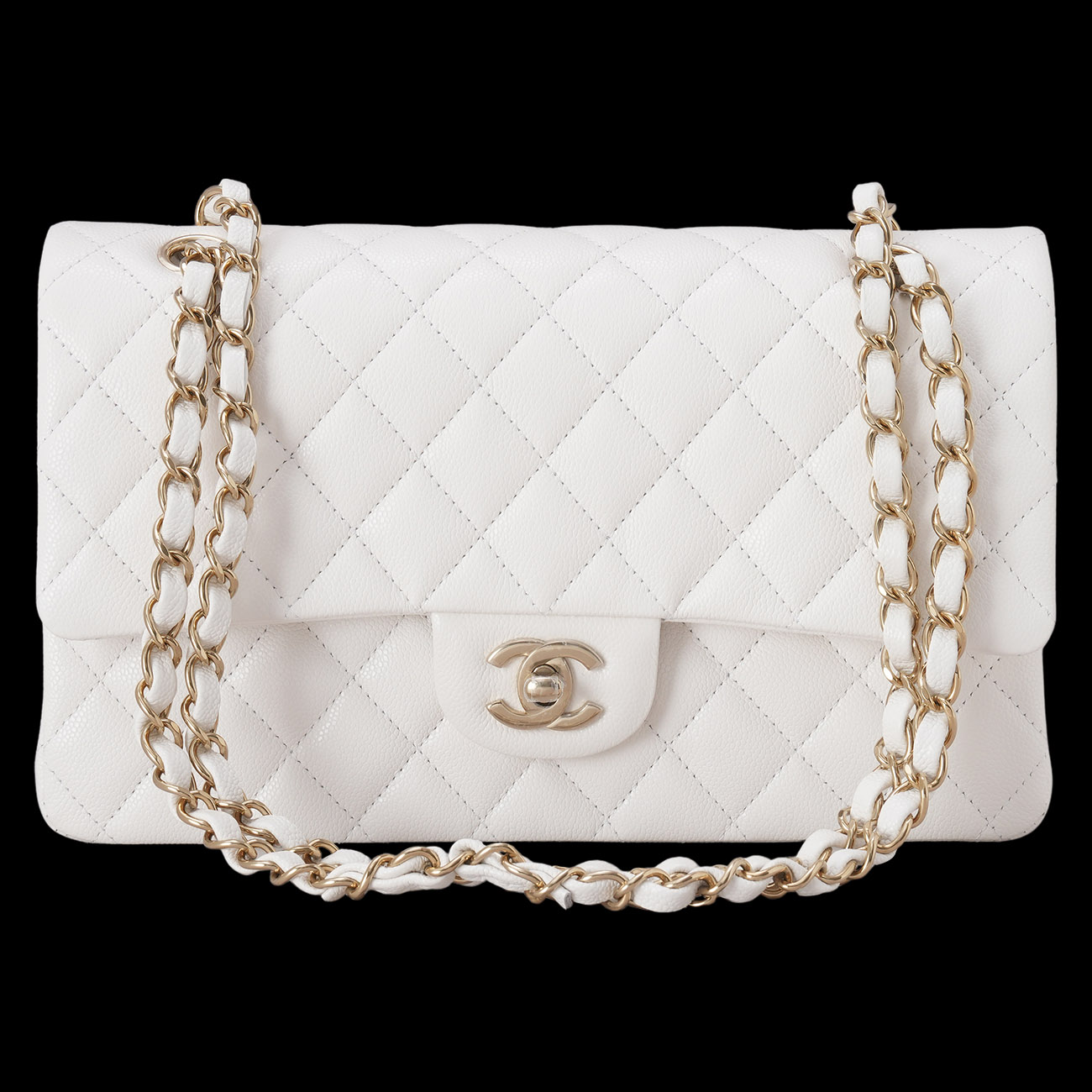 CHANEL(USED)샤넬 캐비어 클래식 미듐 플랩백