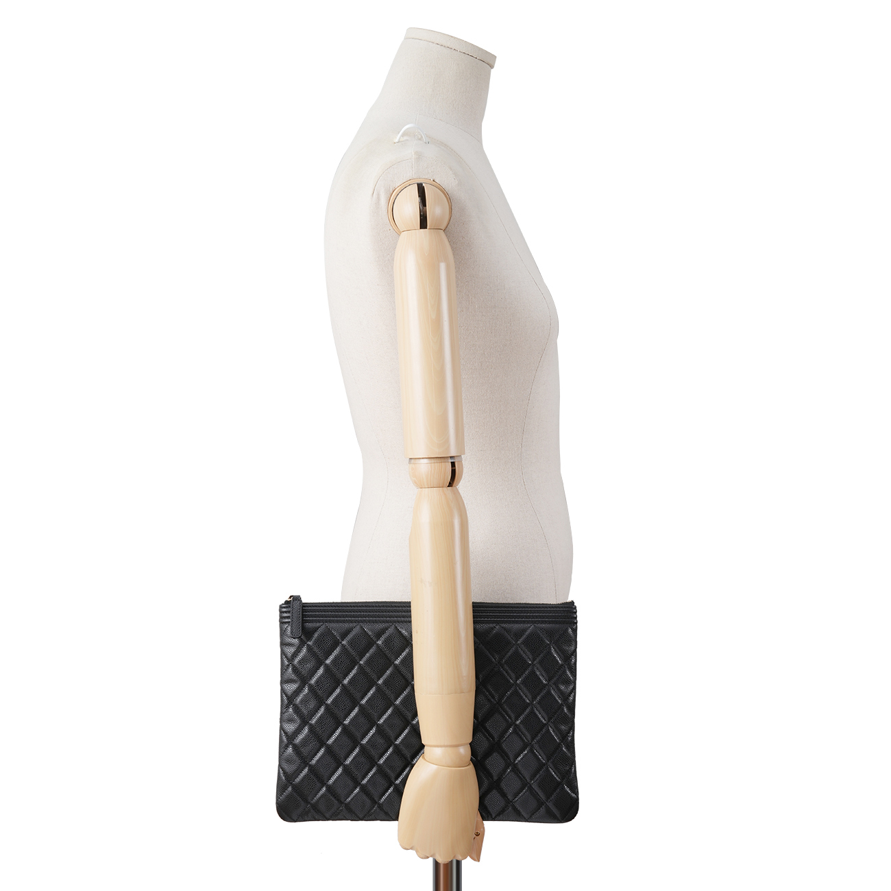 CHANEL(USED)샤넬 캐비어 보이샤넬 클러치 뉴미듐