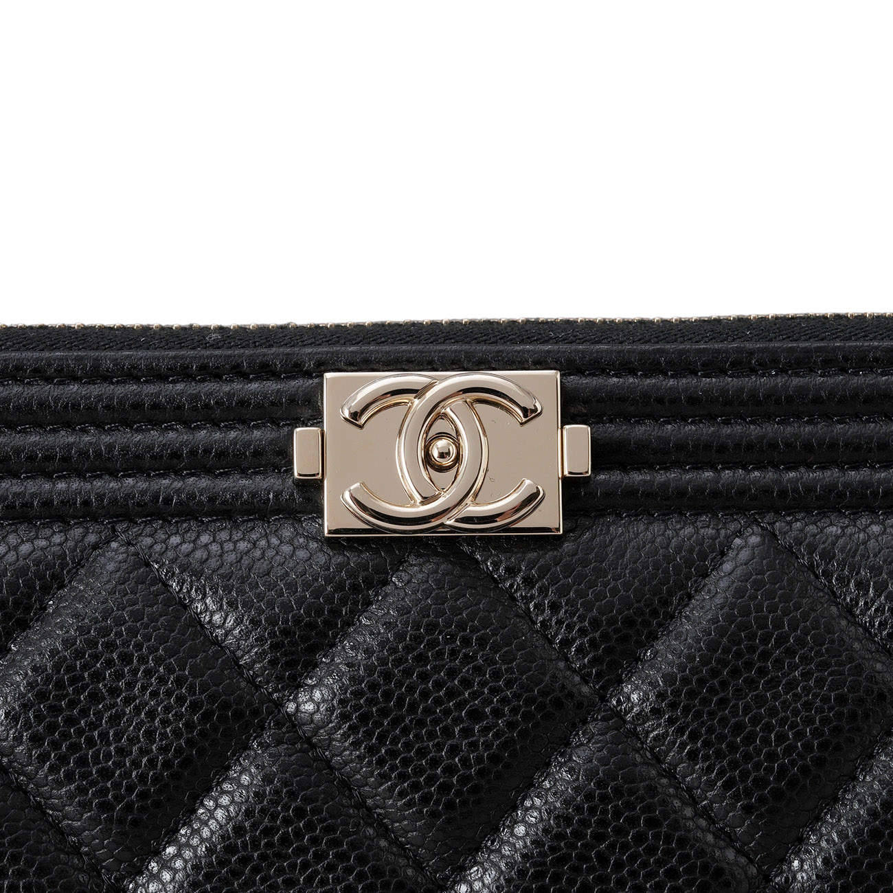 CHANEL(USED)샤넬 캐비어 보이샤넬 클러치 뉴미듐
