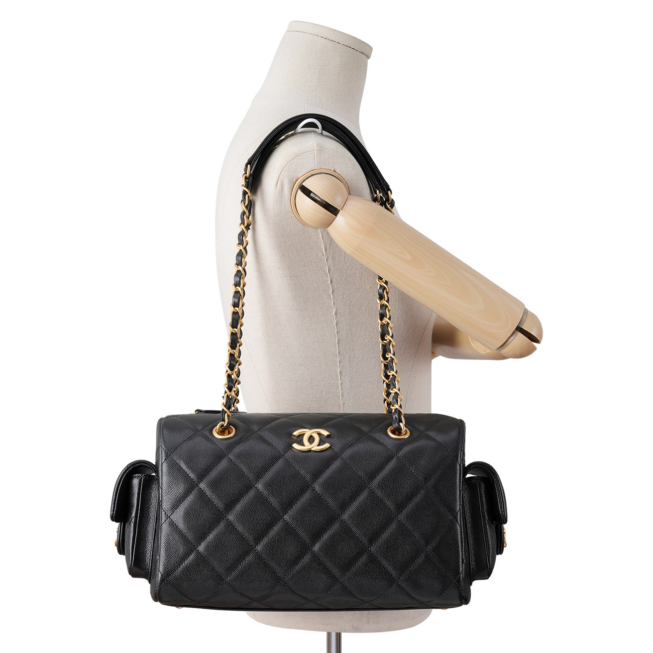 CHANEL(USED)샤넬 AS5791 캐비어 볼링백 라지