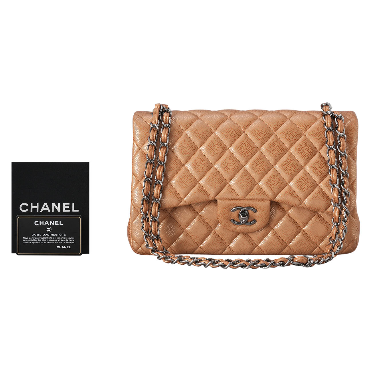 CHANEL(USED)샤넬 캐비어 클래식 점보 플랩백