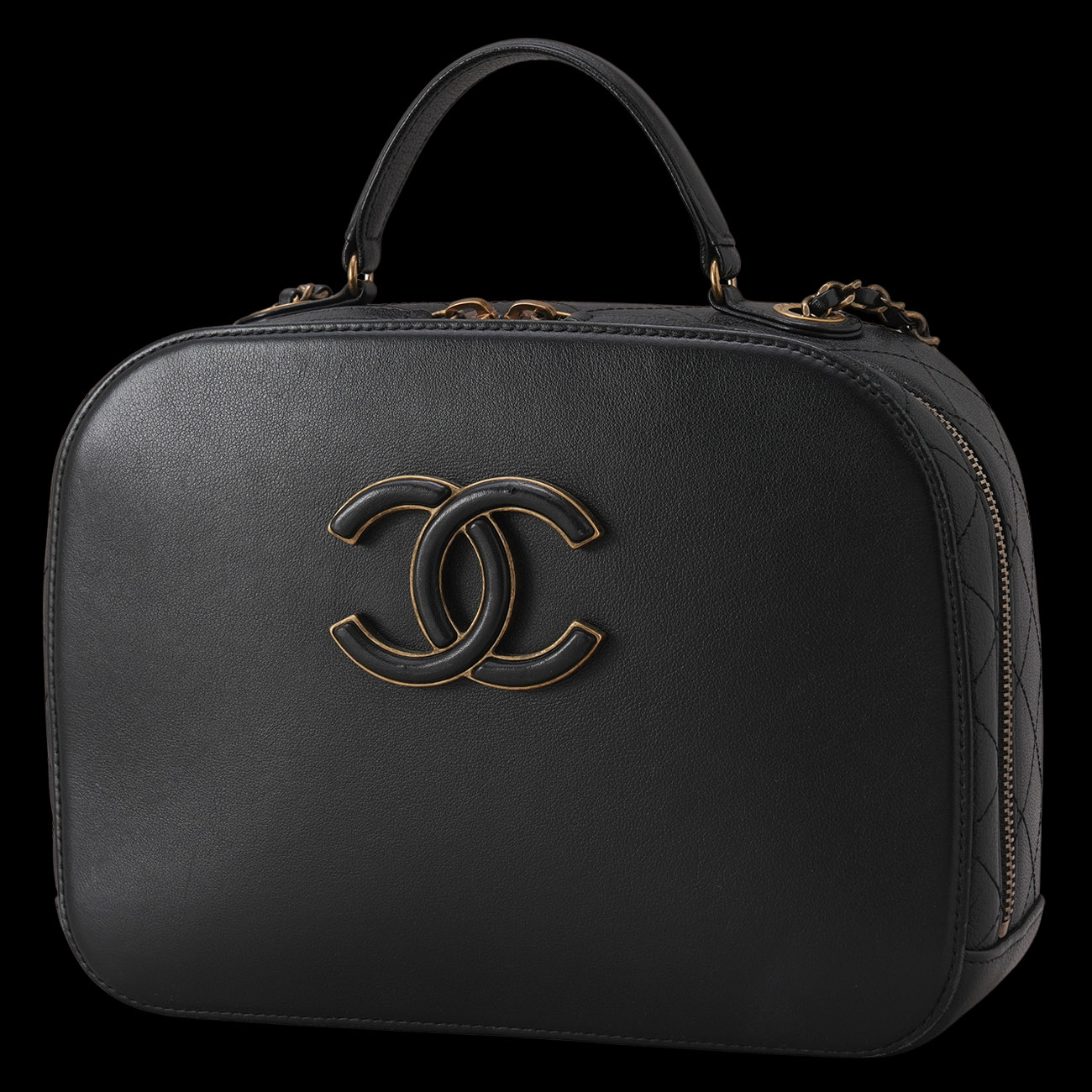 CHANEL(USED)샤넬 A93464 탑핸들 코스메틱 케이스