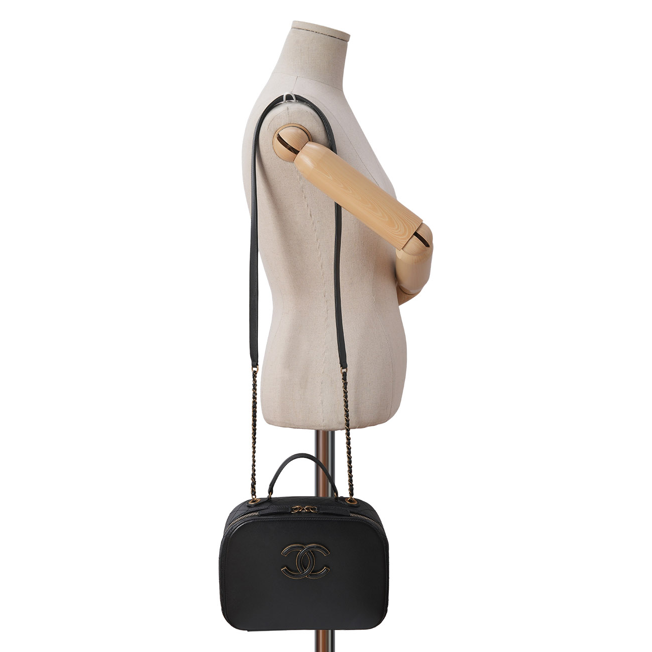 CHANEL(USED)샤넬 A93464 탑핸들 코스메틱 케이스