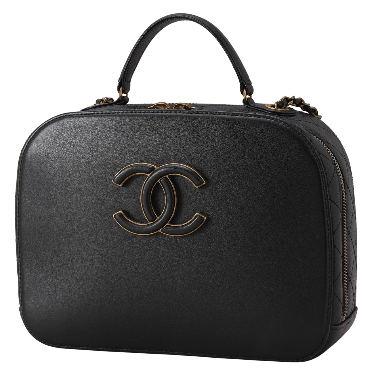 CHANEL(USED)샤넬 A93464 탑핸들 코스메틱 케이스