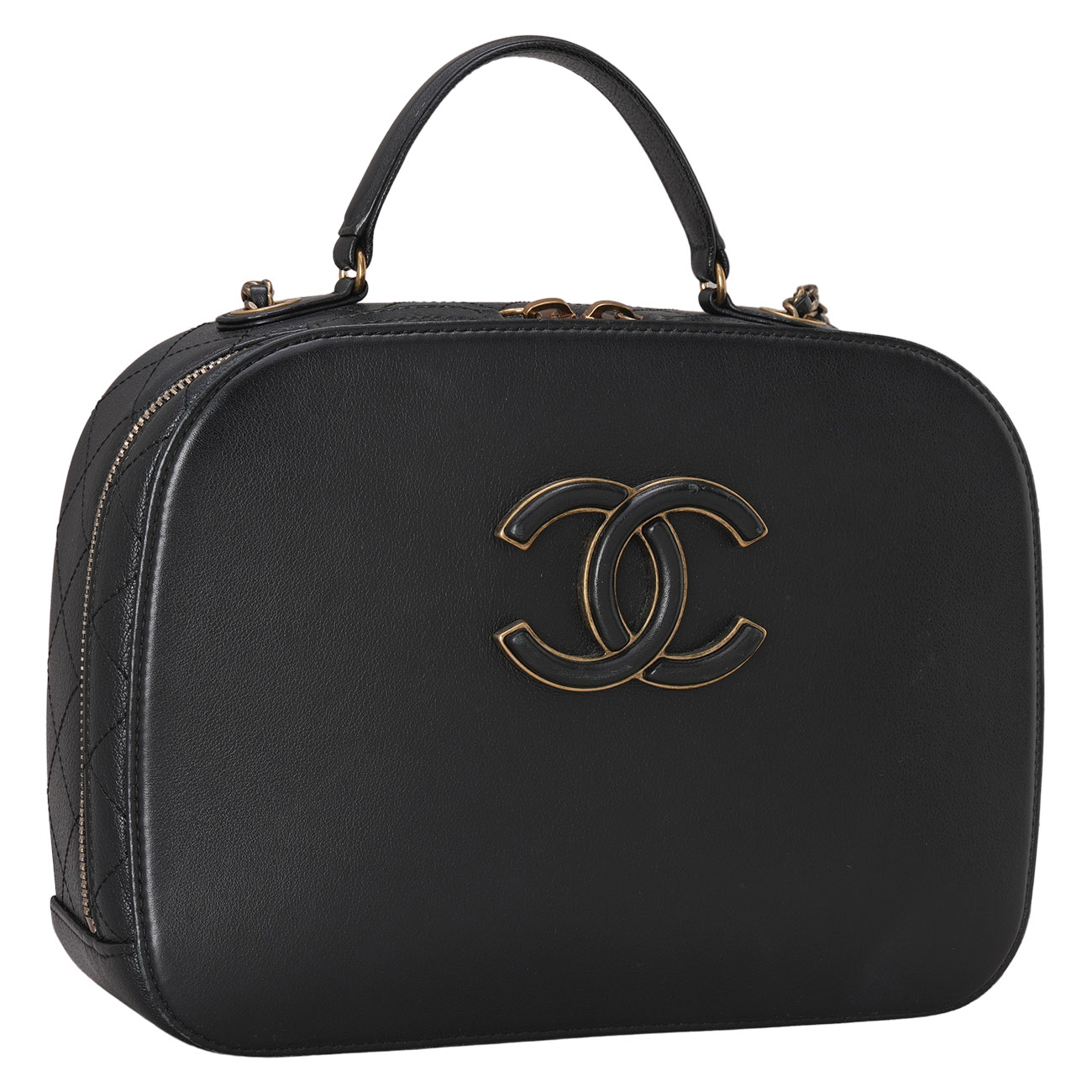 CHANEL(USED)샤넬 A93464 탑핸들 코스메틱 케이스