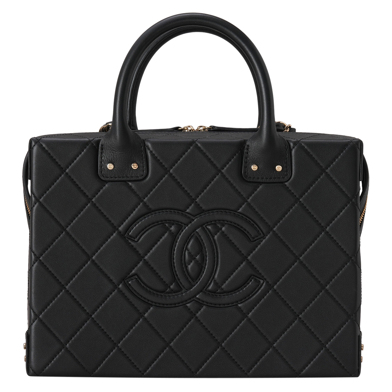 CHANEL(USED)샤넬 시즌 탑핸들 코스메틱 케이스