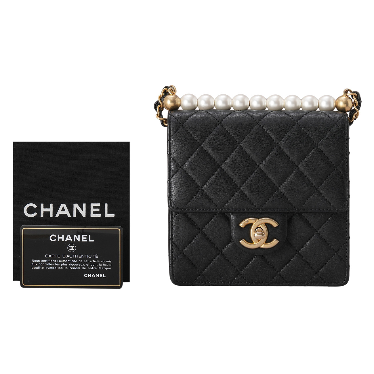 CHANEL(USED)샤넬 시즌 진주사첼백