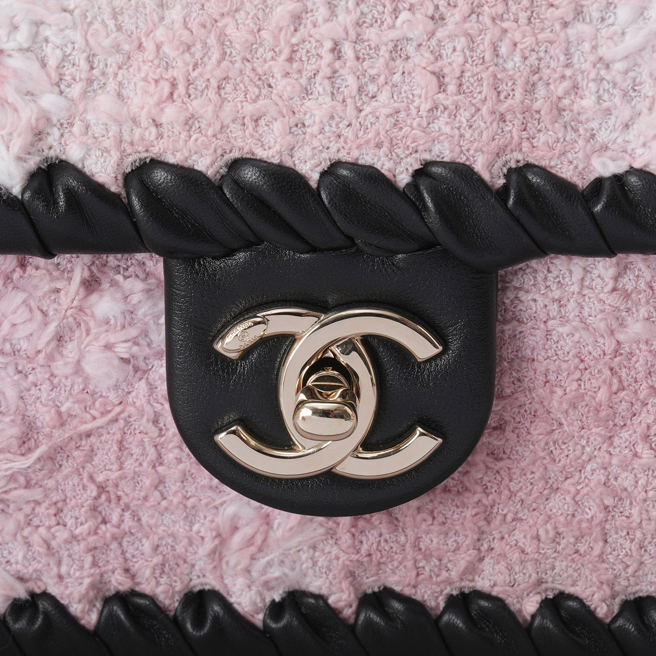 CHANEL(USED)샤넬 시즌 트위드 체인 플랩백