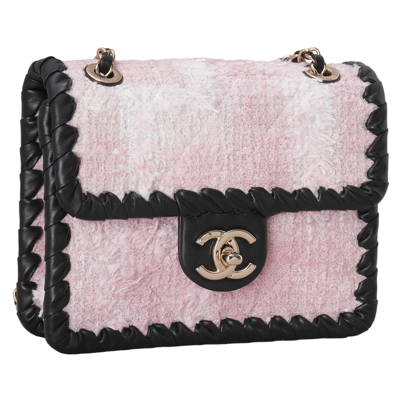CHANEL(USED)샤넬 시즌 트위드 체인 플랩백