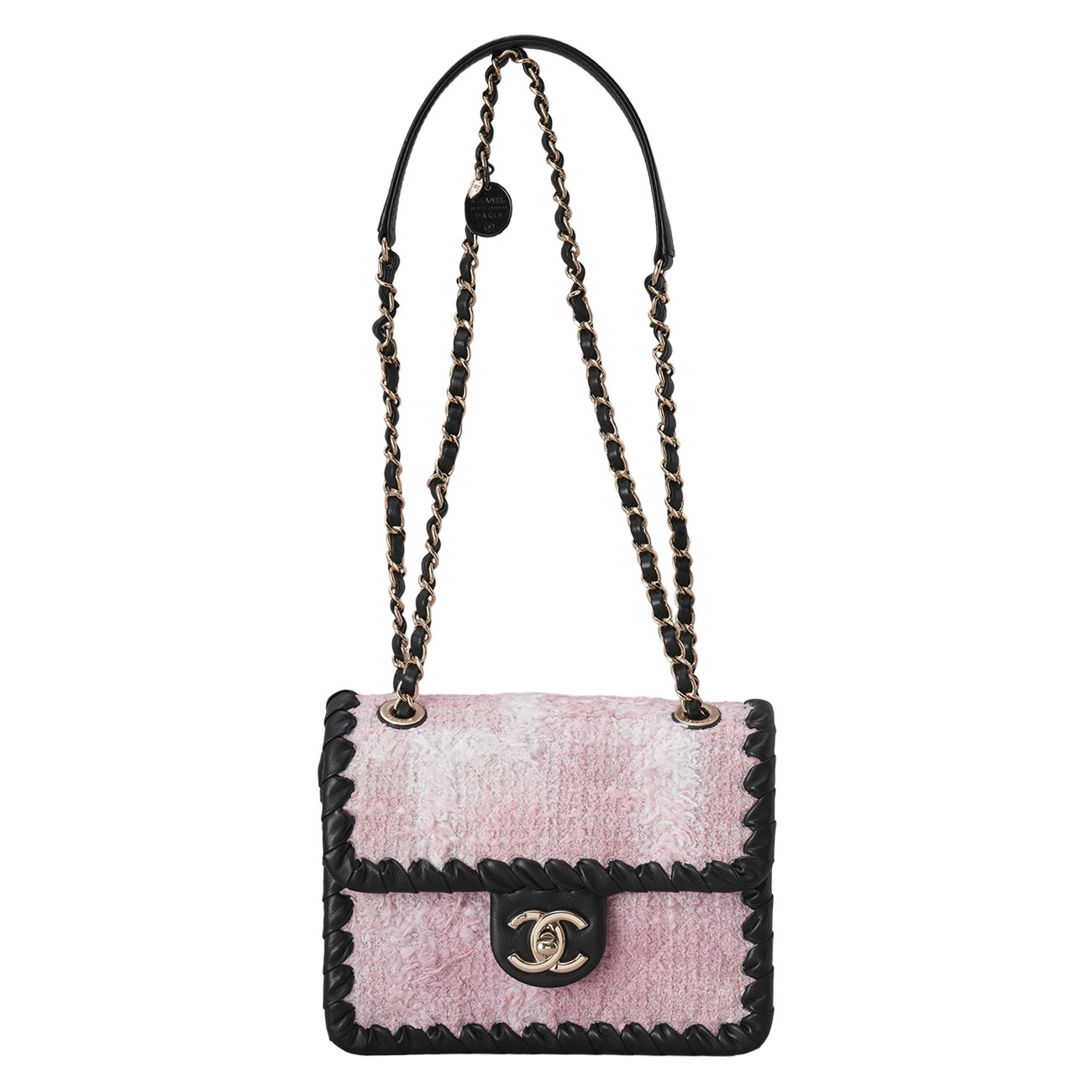 CHANEL(USED)샤넬 시즌 트위드 체인 플랩백