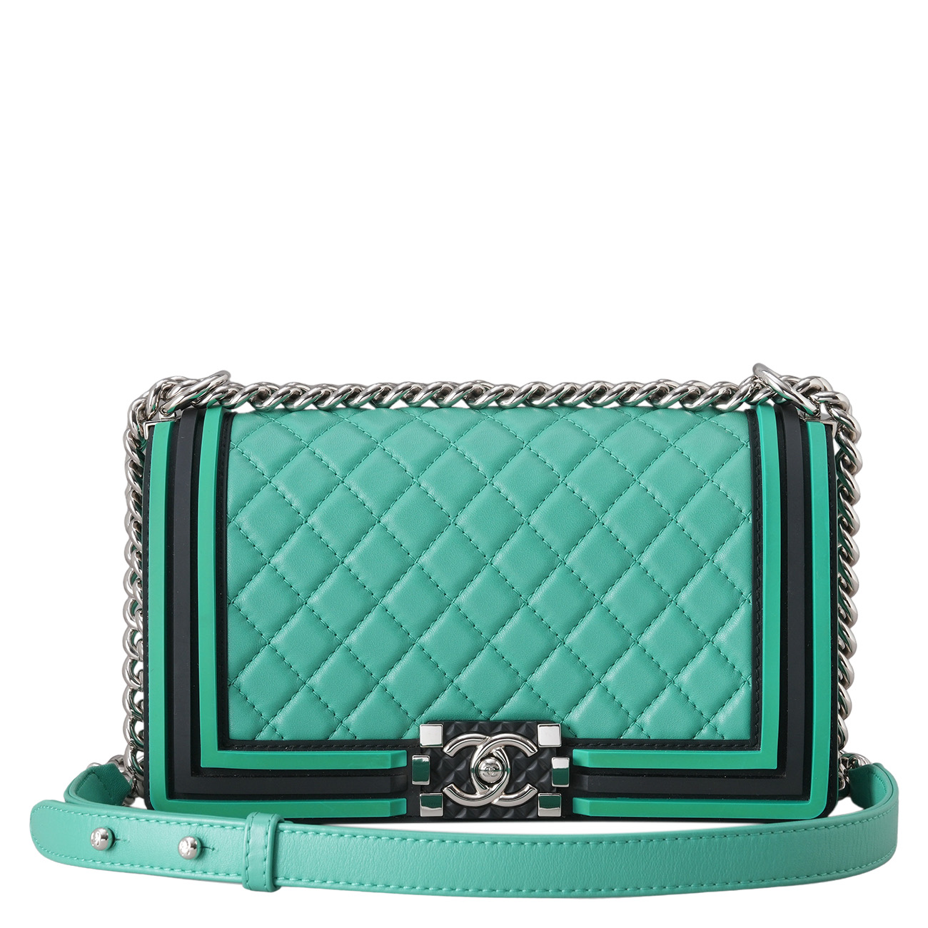 CHANEL(USED)샤넬 시즌 보이샤넬 미듐 플랩백