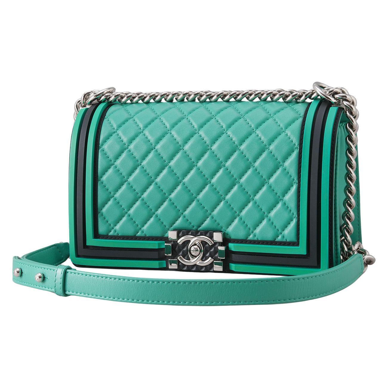 CHANEL(USED)샤넬 시즌 보이샤넬 미듐 플랩백