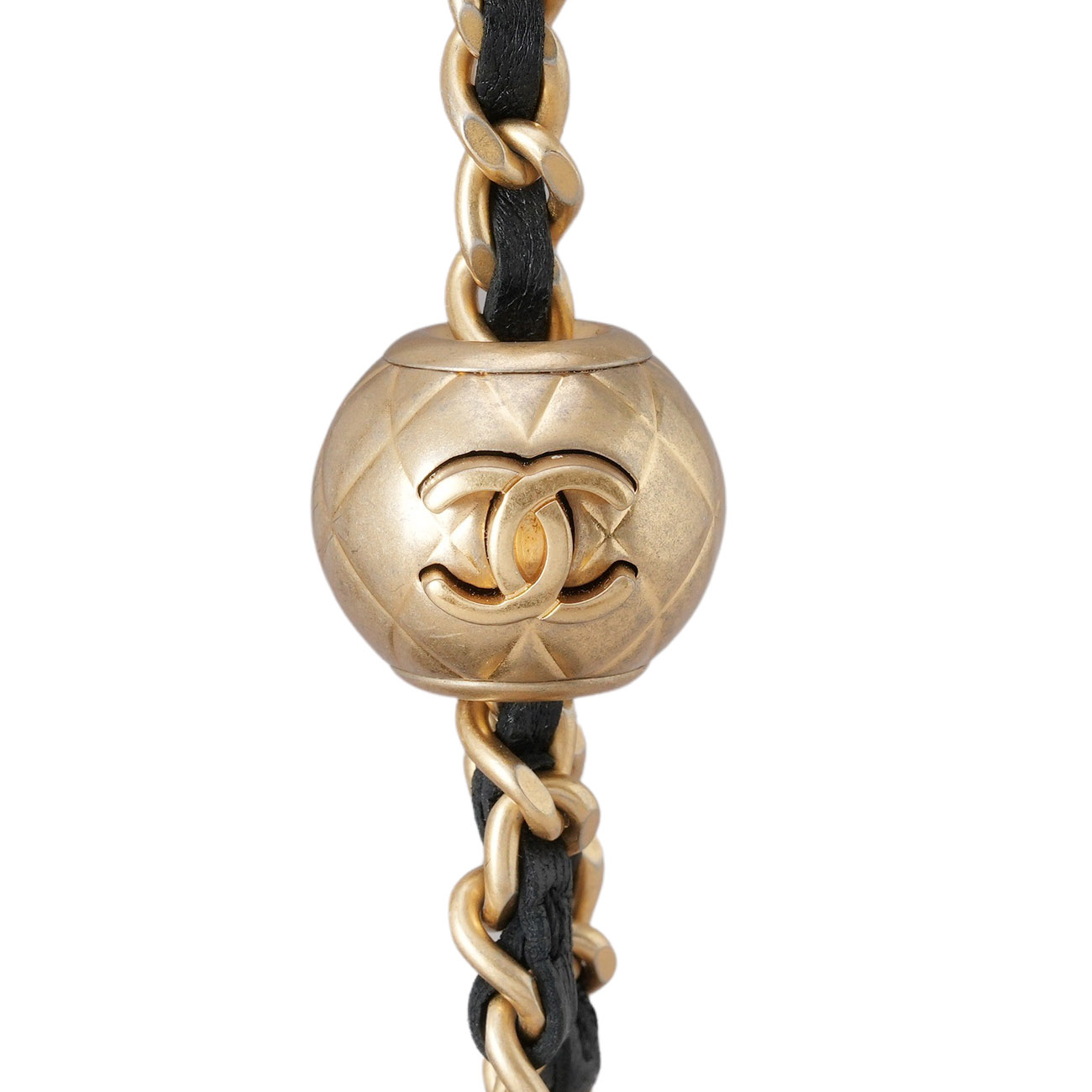 CHANEL(USED)샤넬 램스킨 베니티 골든볼 미니
