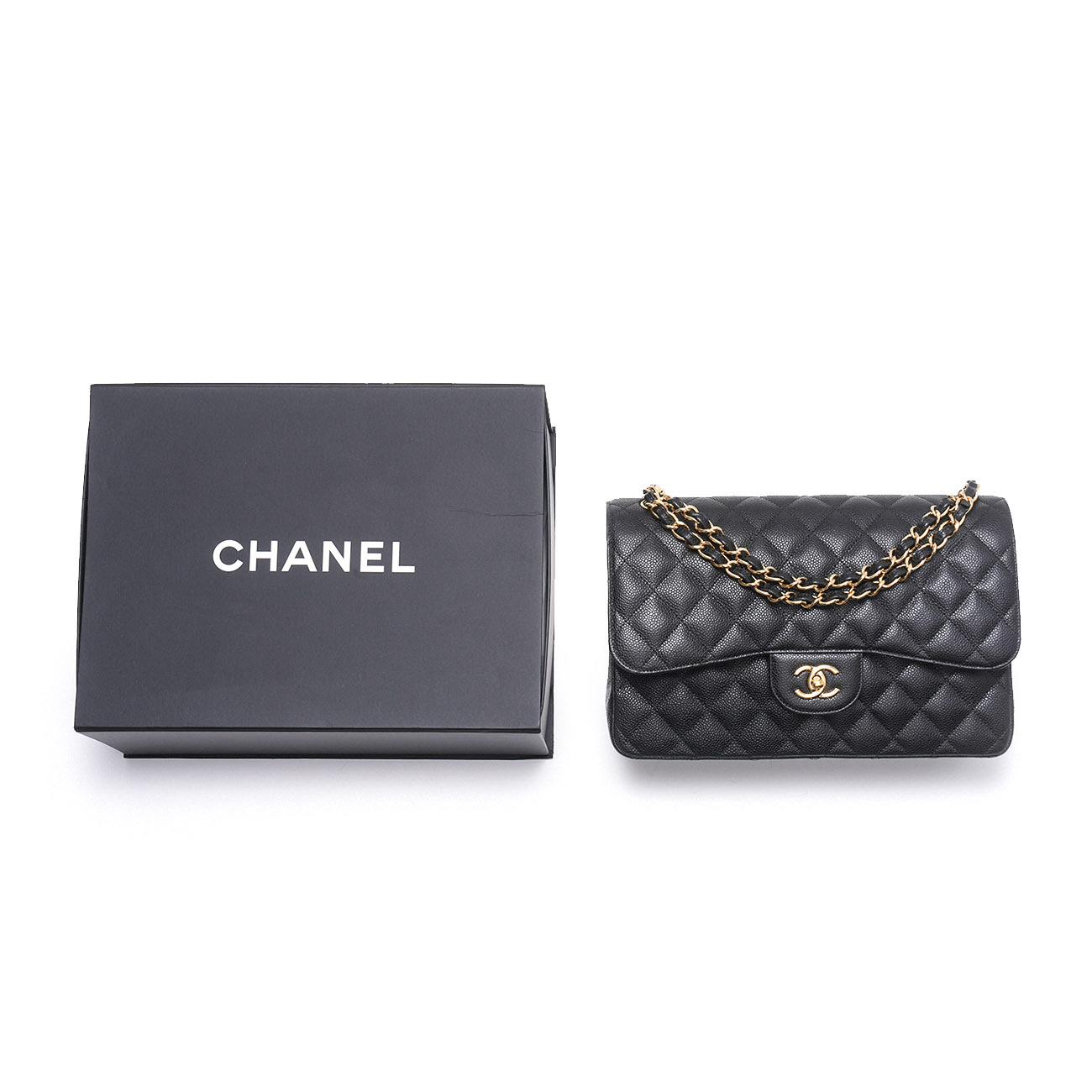 CHANEL(USED)샤넬 캐비어 클래식 점보 플랩백