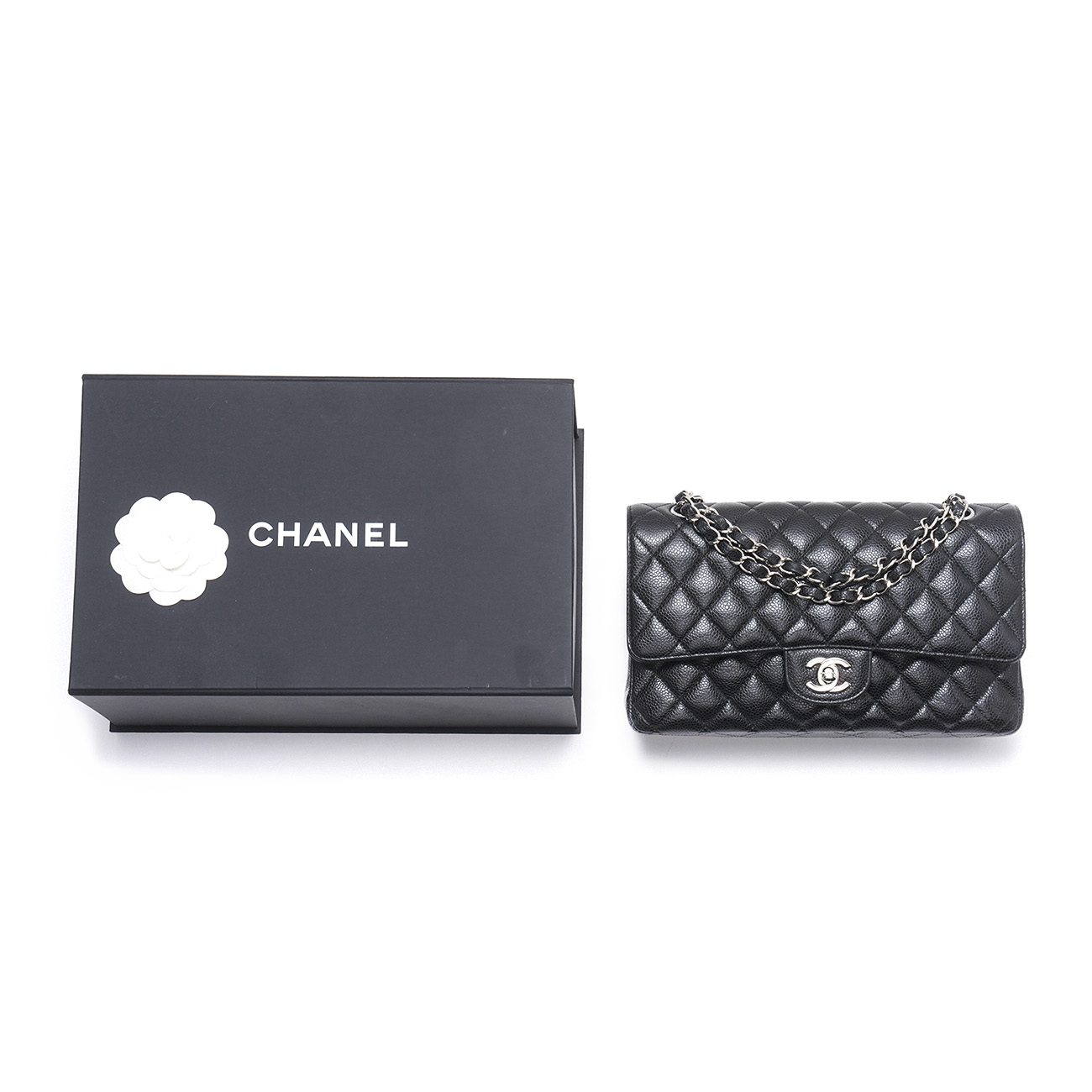 CHANEL(USED)샤넬 캐비어 클래식 미듐 플랩백