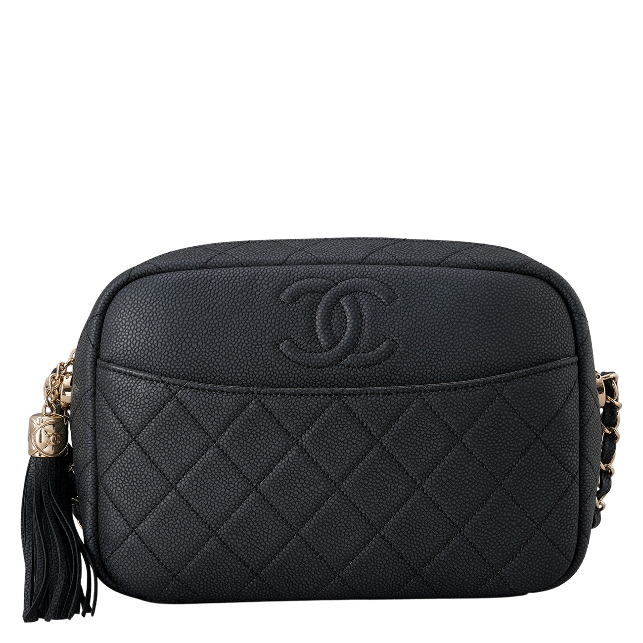 CHANEL(USED)샤넬 cc로고 테슬 카메라백