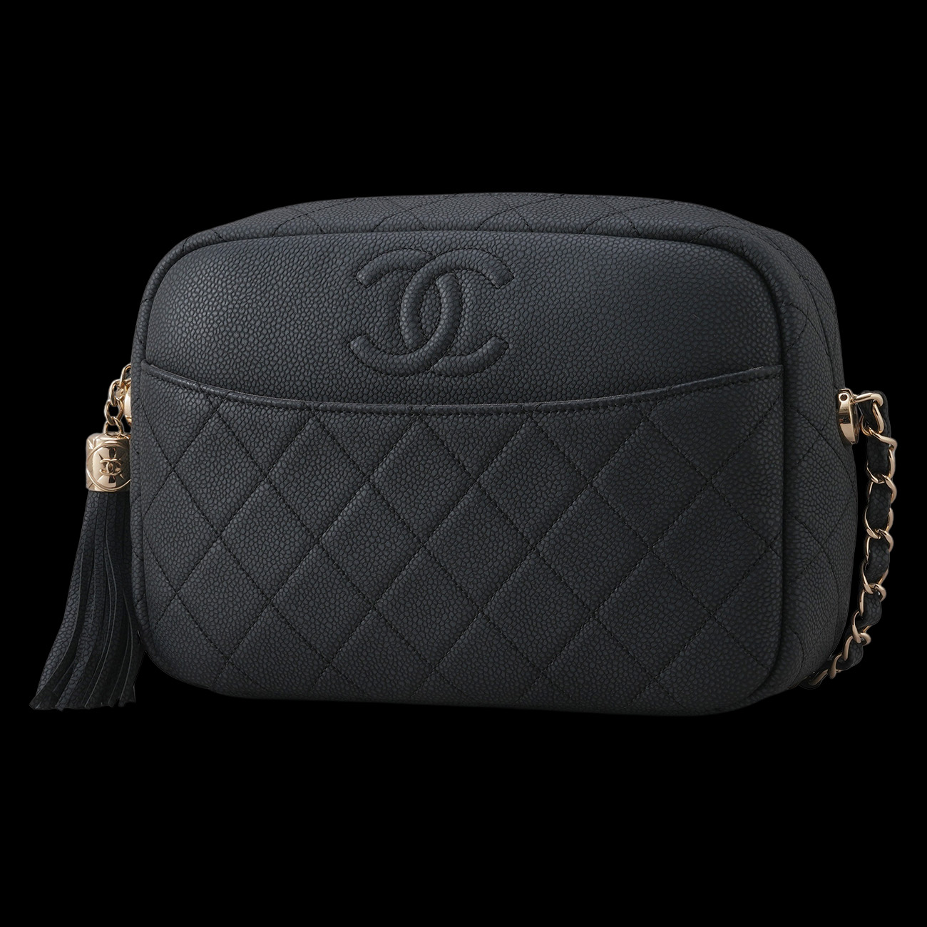 CHANEL(USED)샤넬 cc로고 테슬 카메라백