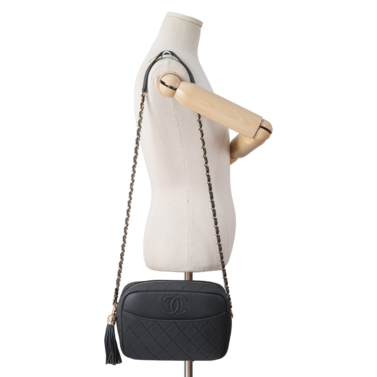 CHANEL(USED)샤넬 cc로고 테슬 카메라백