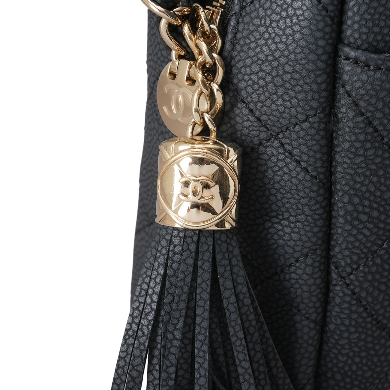 CHANEL(USED)샤넬 cc로고 테슬 카메라백