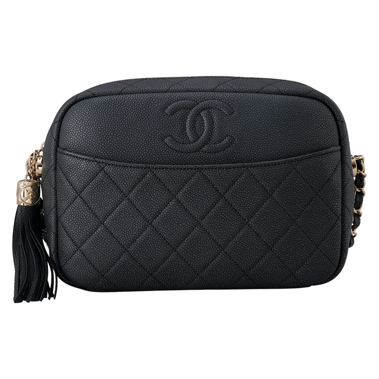 CHANEL(USED)샤넬 cc로고 테슬 카메라백