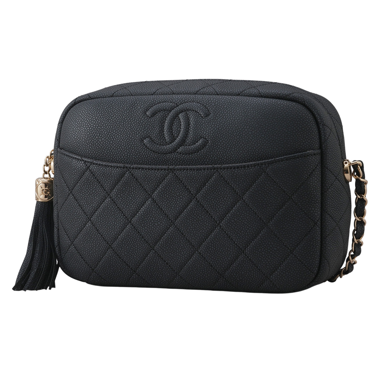 CHANEL(USED)샤넬 cc로고 테슬 카메라백