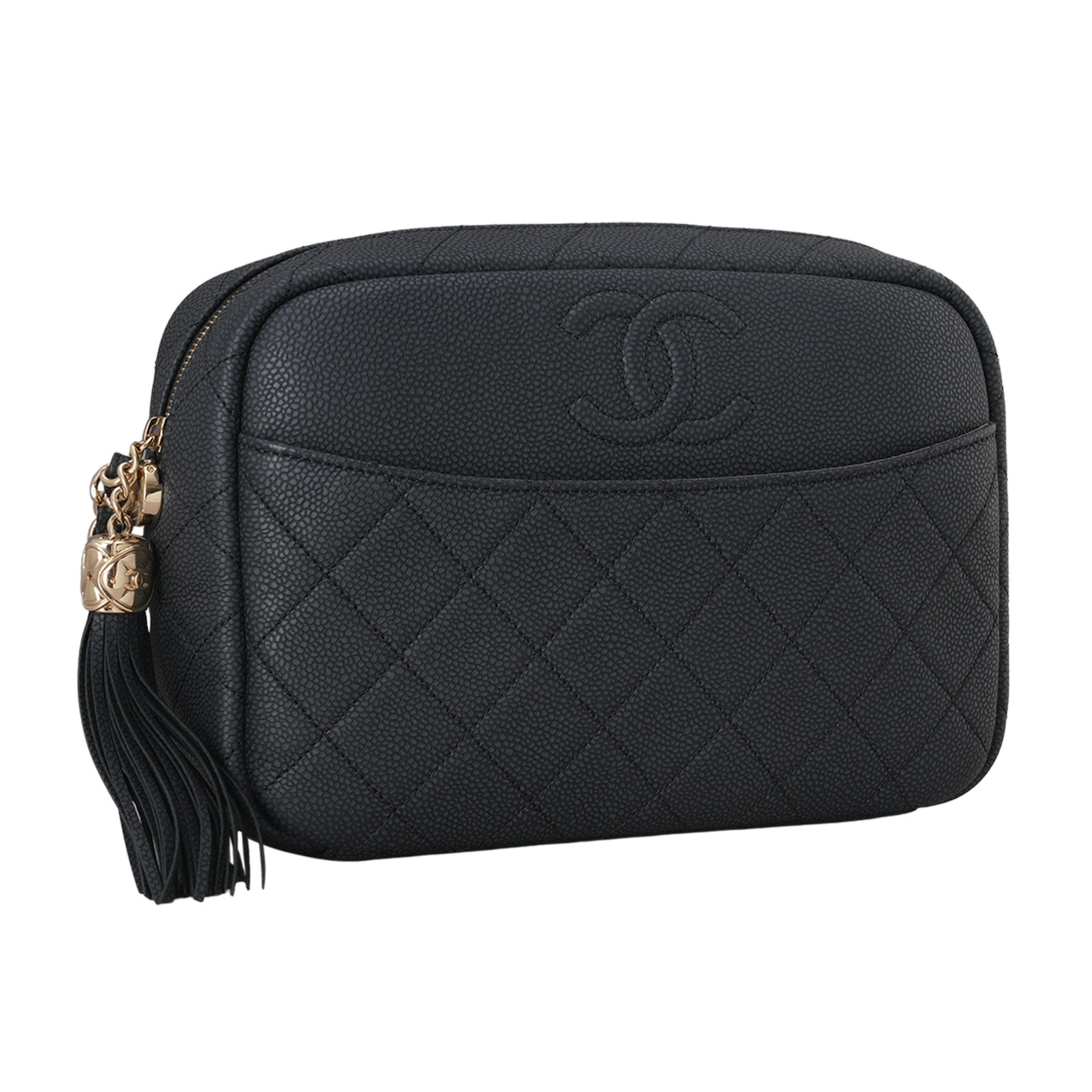 CHANEL(USED)샤넬 cc로고 테슬 카메라백