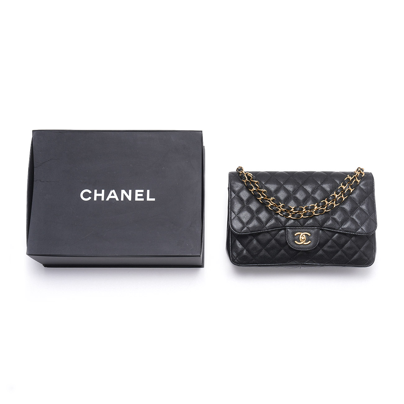 CHANEL(USED)샤넬 캐비어 클래식 점보 플랩백
