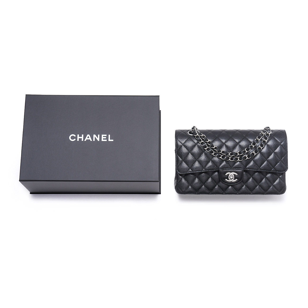 CHANEL(USED)샤넬 캐비어 클래식 미듐 플랩백