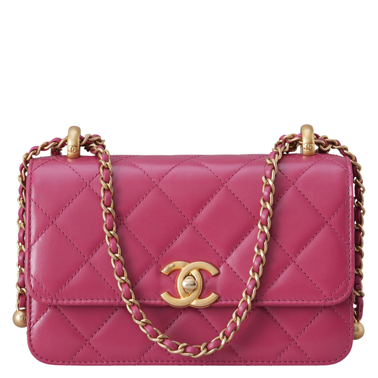 CHANEL(USED)샤넬 시즌 골드볼 체인 숄더백