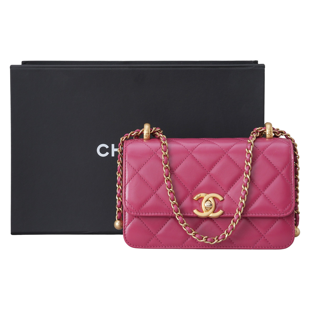 CHANEL(USED)샤넬 시즌 골드볼 체인 숄더백