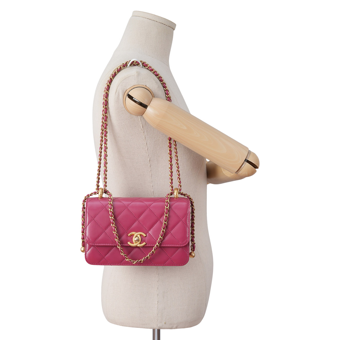 CHANEL(USED)샤넬 시즌 골드볼 체인 숄더백