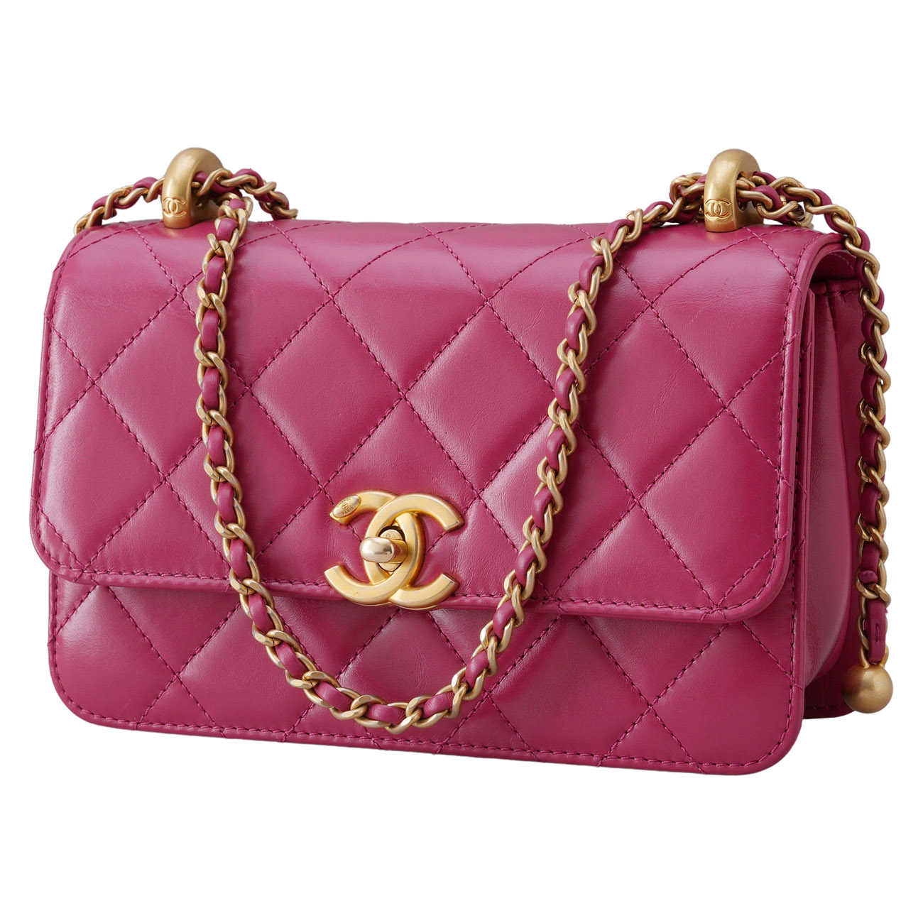CHANEL(USED)샤넬 시즌 골드볼 체인 숄더백