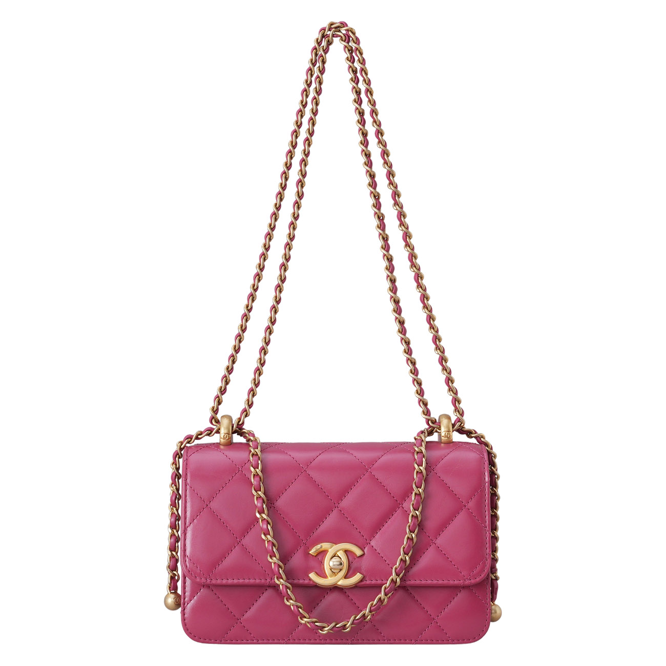 CHANEL(USED)샤넬 시즌 골드볼 체인 숄더백