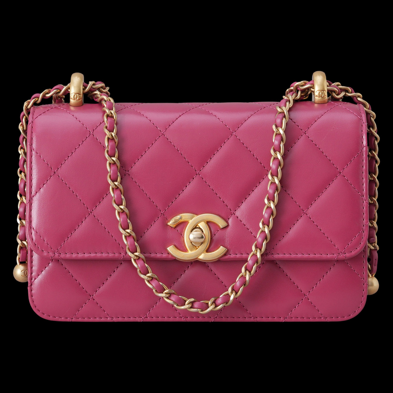 CHANEL(USED)샤넬 시즌 골드볼 체인 숄더백