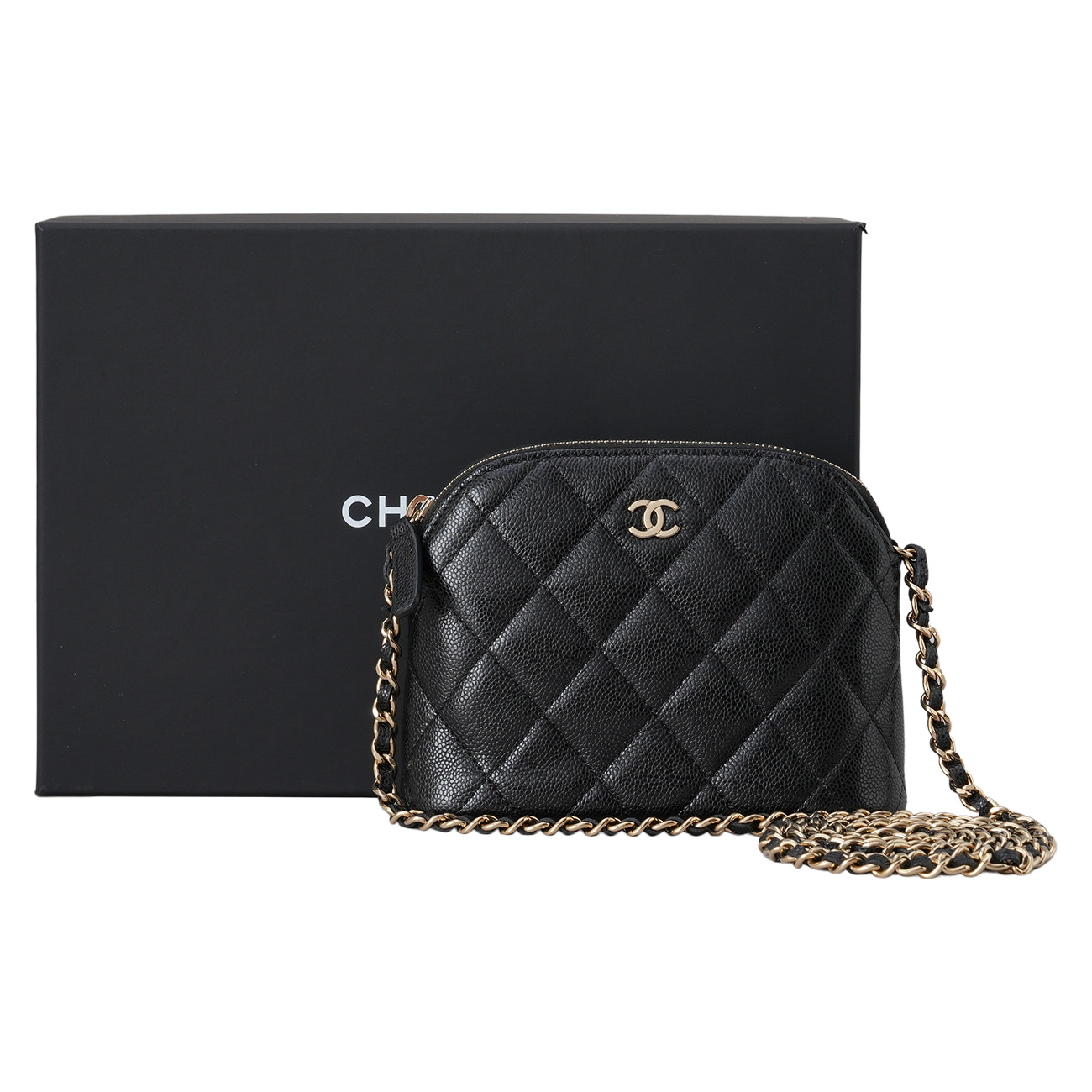 CHANEL(USED)샤넬 하프문 미니 크로스백