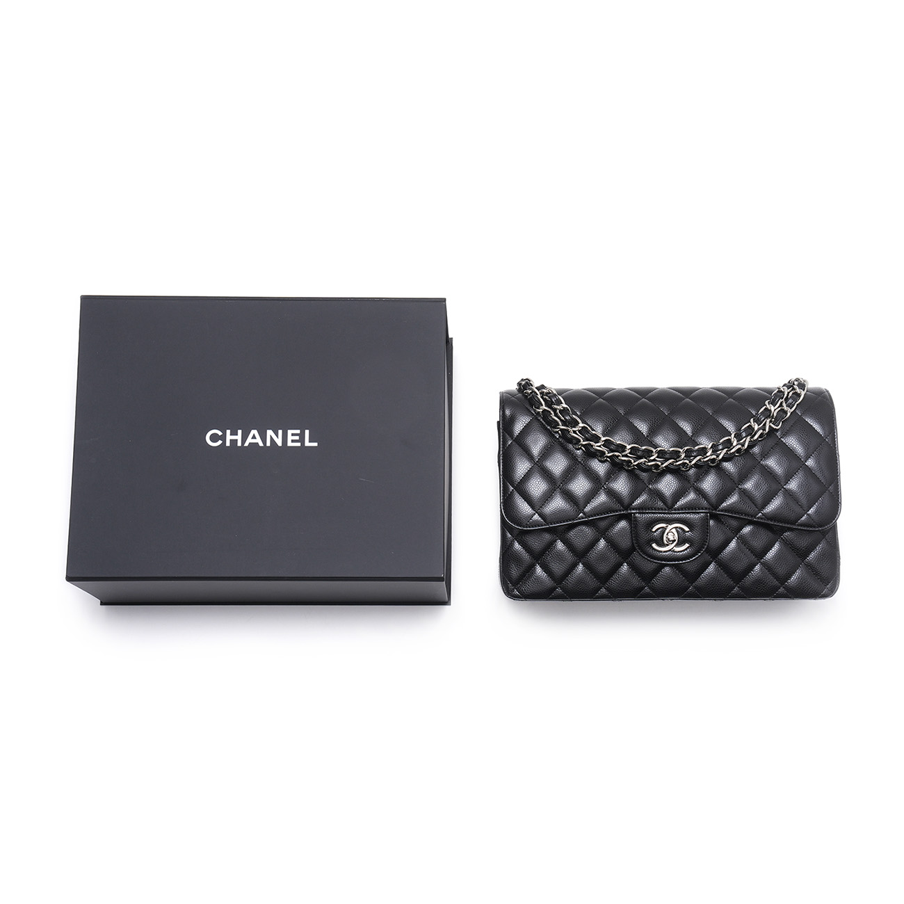 CHANEL(USED)샤넬 캐비어 클래식 라지 플래백