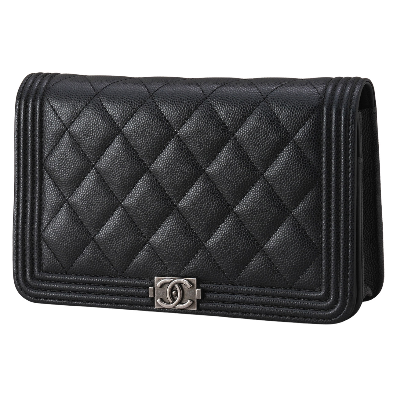 CHANEL(USED)샤넬 캐비어 보이샤넬 WOC