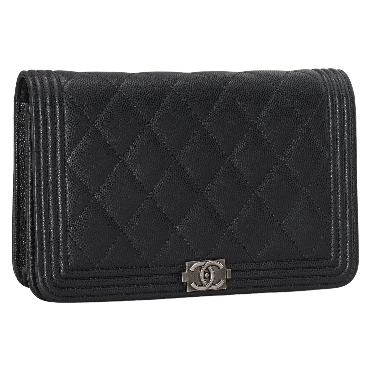 CHANEL(USED)샤넬 캐비어 보이샤넬 WOC