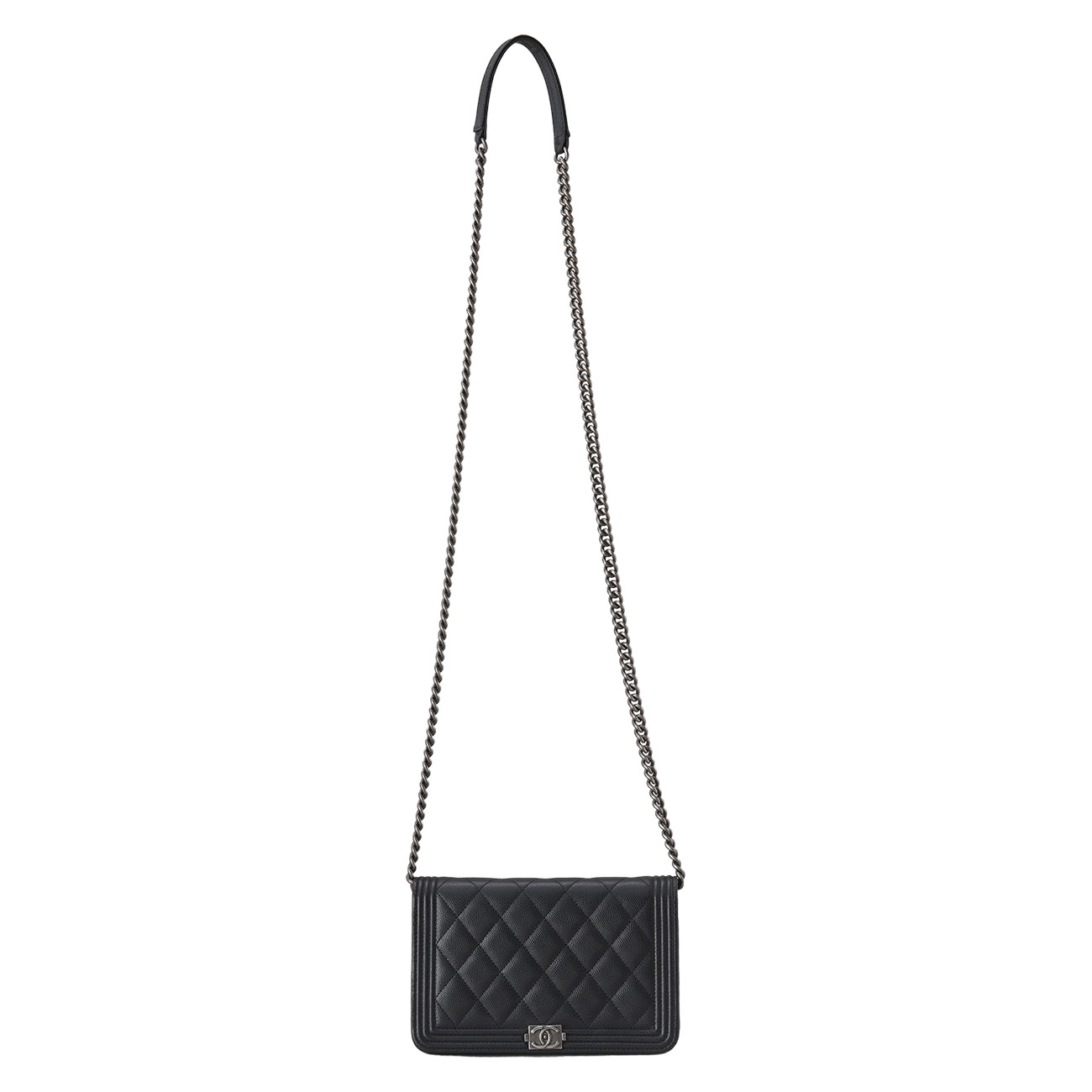 CHANEL(USED)샤넬 캐비어 보이샤넬 WOC