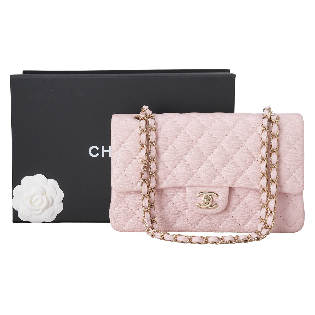 CHANEL(USED)샤넬 캐비어 클래식 미듐 플랩백