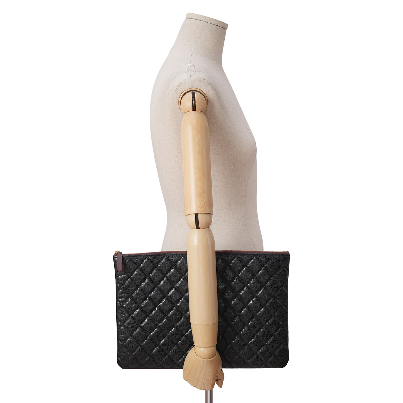 CHANEL(USED)샤넬 캐비어 클래식 클러치 라지