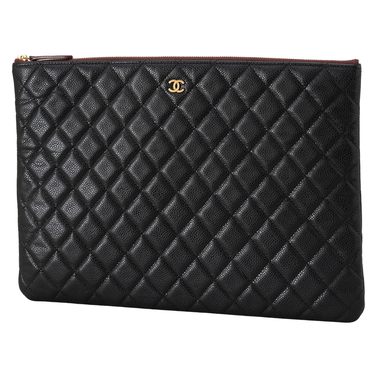 CHANEL(USED)샤넬 캐비어 클래식 클러치 라지