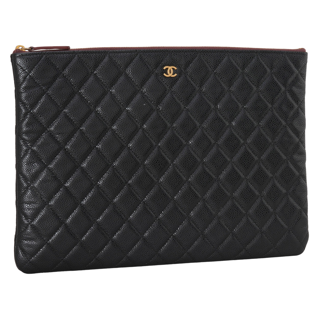 CHANEL(USED)샤넬 캐비어 클래식 클러치 라지