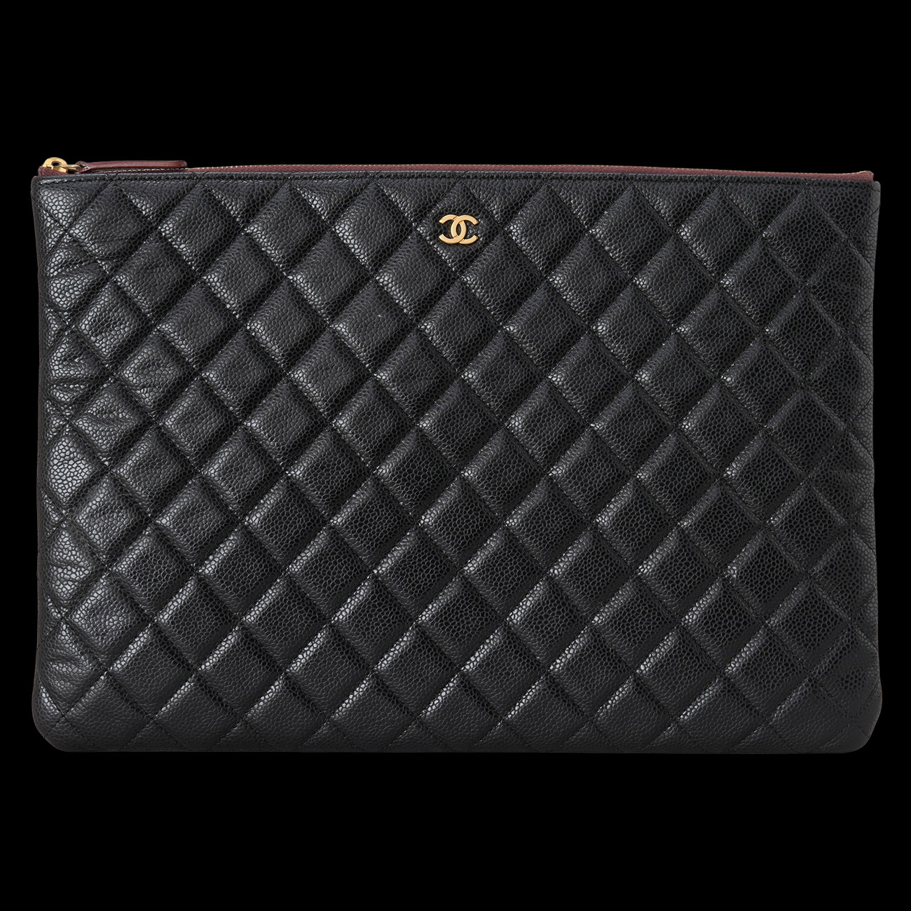 CHANEL(USED)샤넬 캐비어 클래식 클러치 라지