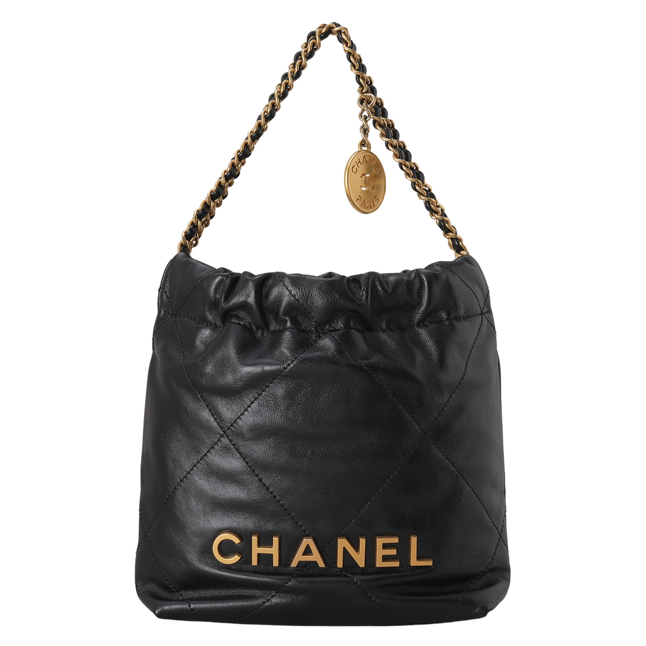 CHANEL(USED)샤넬 22백 미니 블랙금장