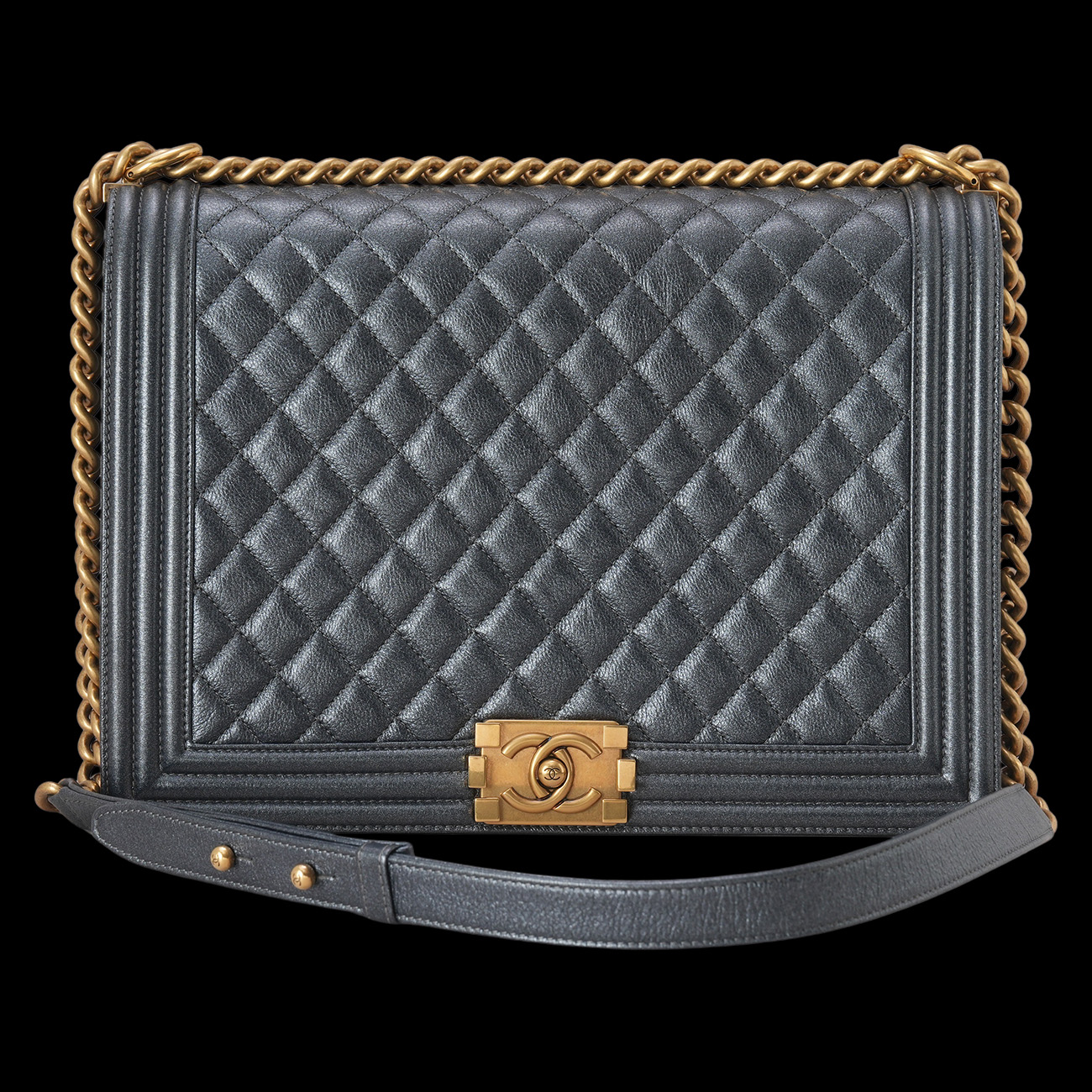 CHANEL(USED)샤넬 캐비어 보이샤넬 라지 플랩백