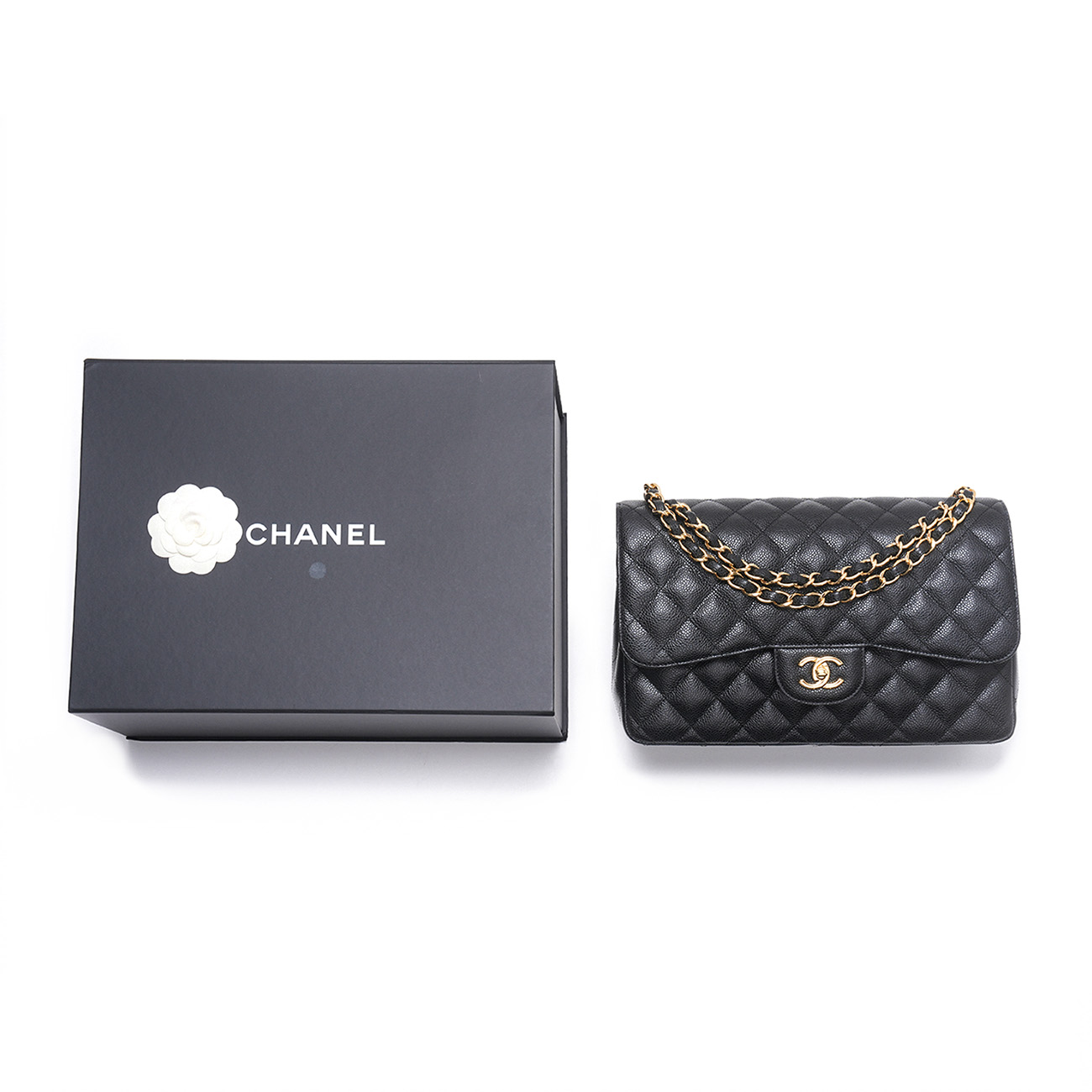 CHANEL(USED)샤넬 캐비어 클래식 점보 플랩백