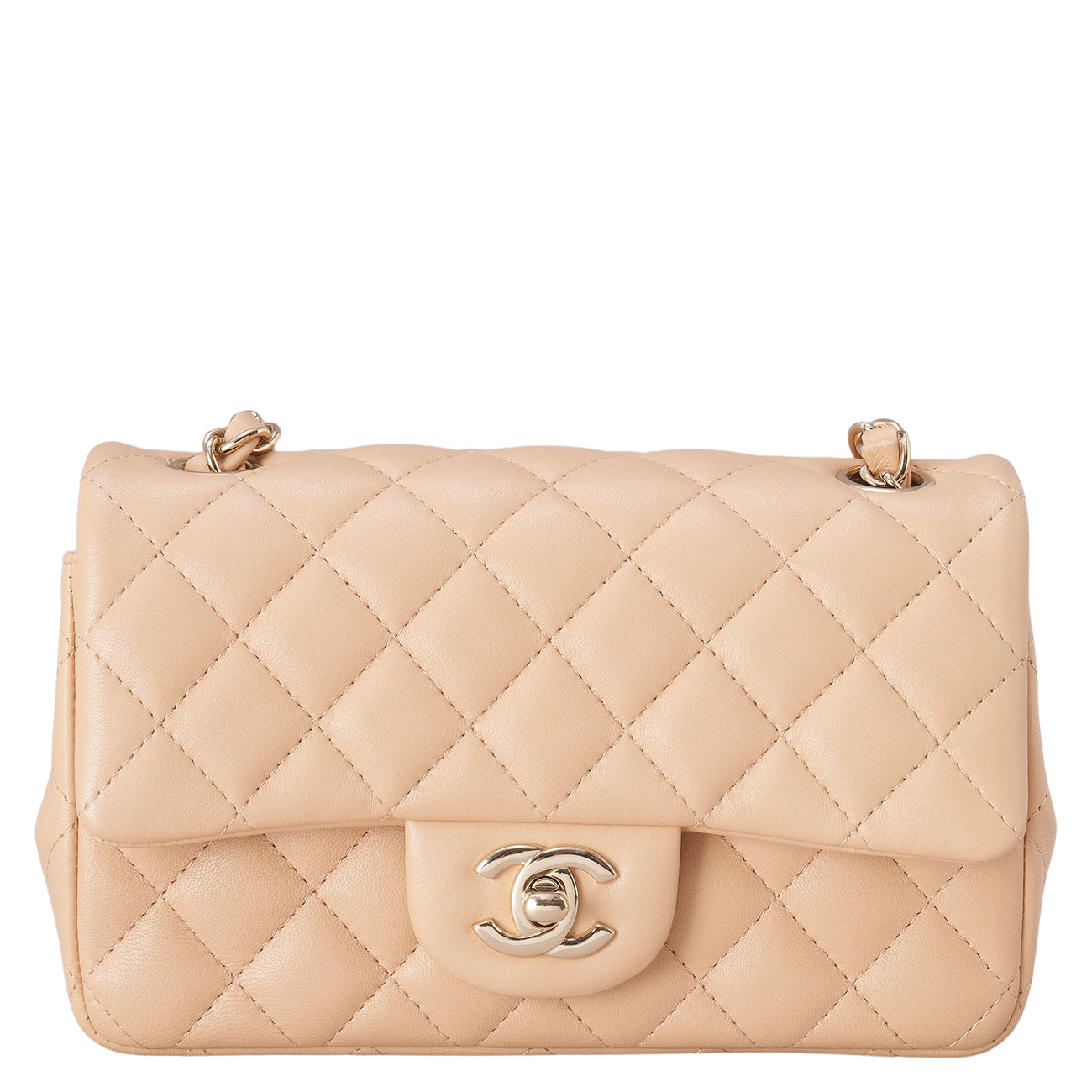 CHANEL(USED)샤넬 램스킨 클래식 뉴미니