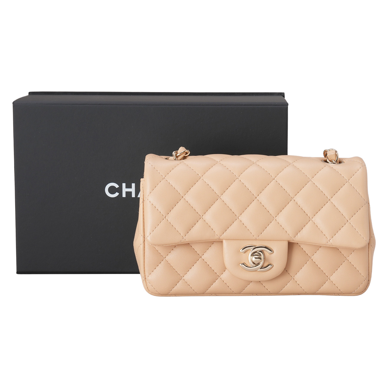 CHANEL(USED)샤넬 램스킨 클래식 뉴미니