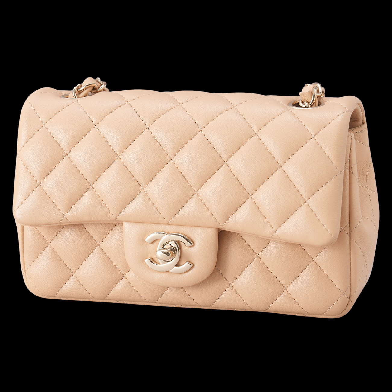 CHANEL(USED)샤넬 램스킨 클래식 뉴미니